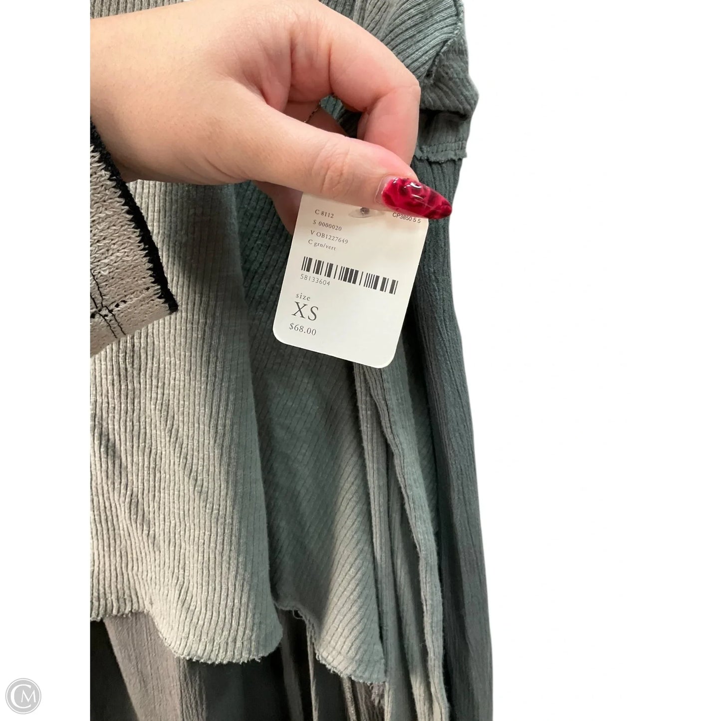 Top Long Sleeve By We The Free In Green, Size: Xs