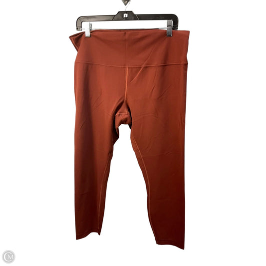 Athletic Leggings By Lululemon In Brown, Size: 16