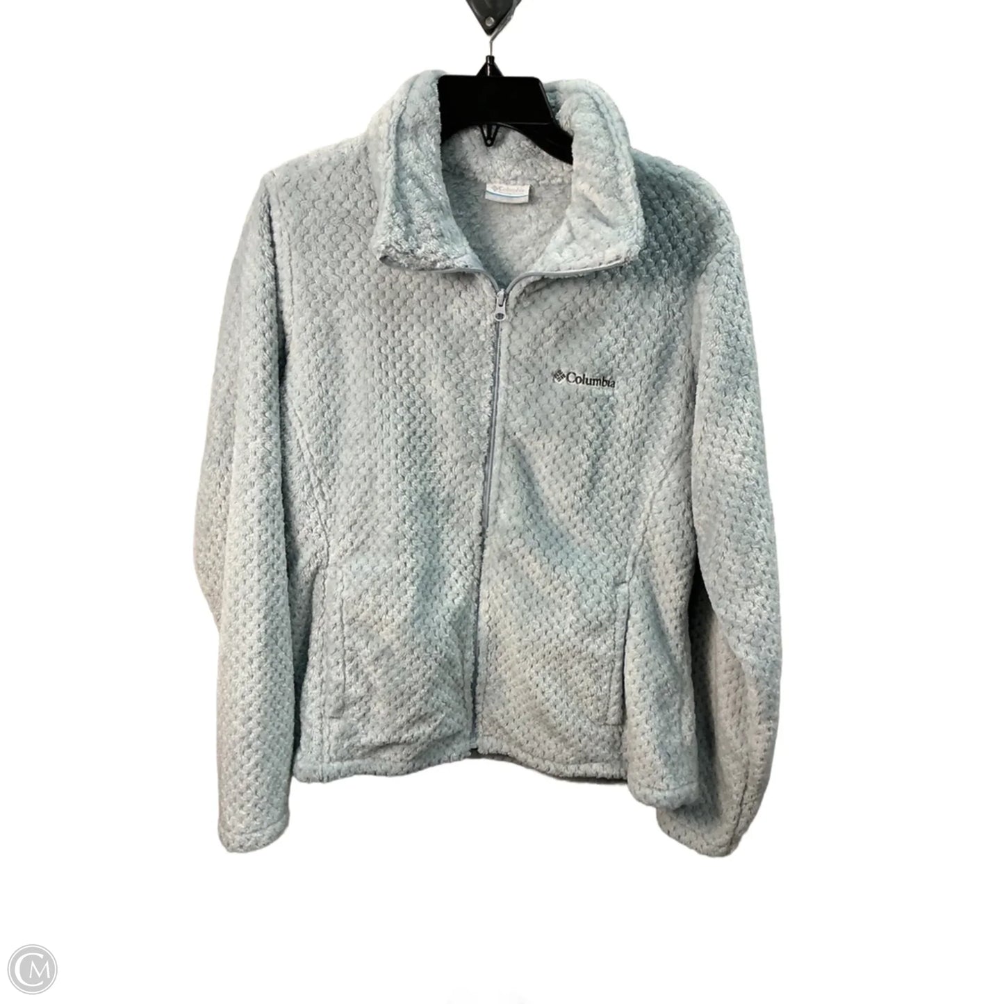 Jacket Faux Fur & Sherpa By Columbia In Blue, Size: L