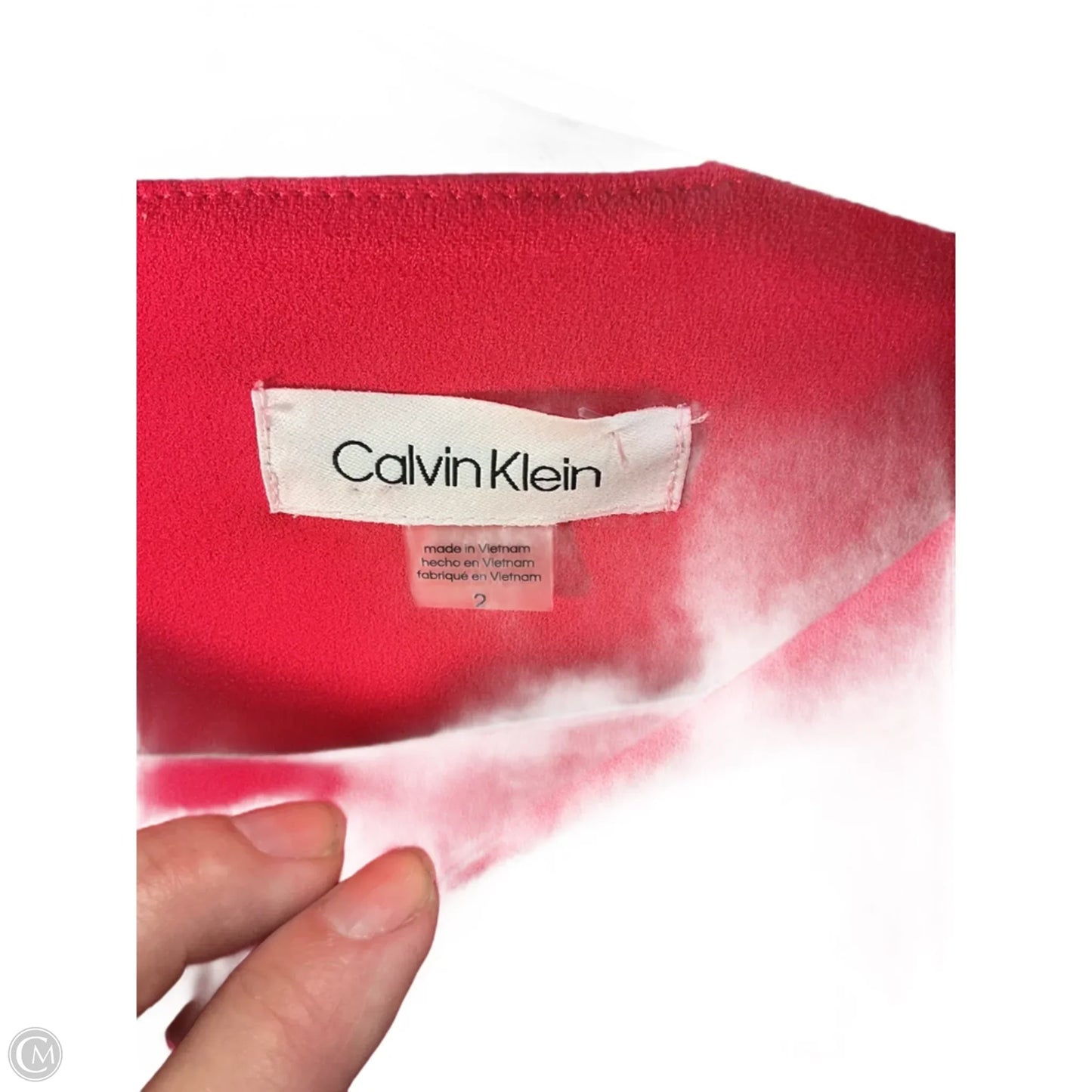 Dress Work By Calvin Klein In Pink, Size: Xs