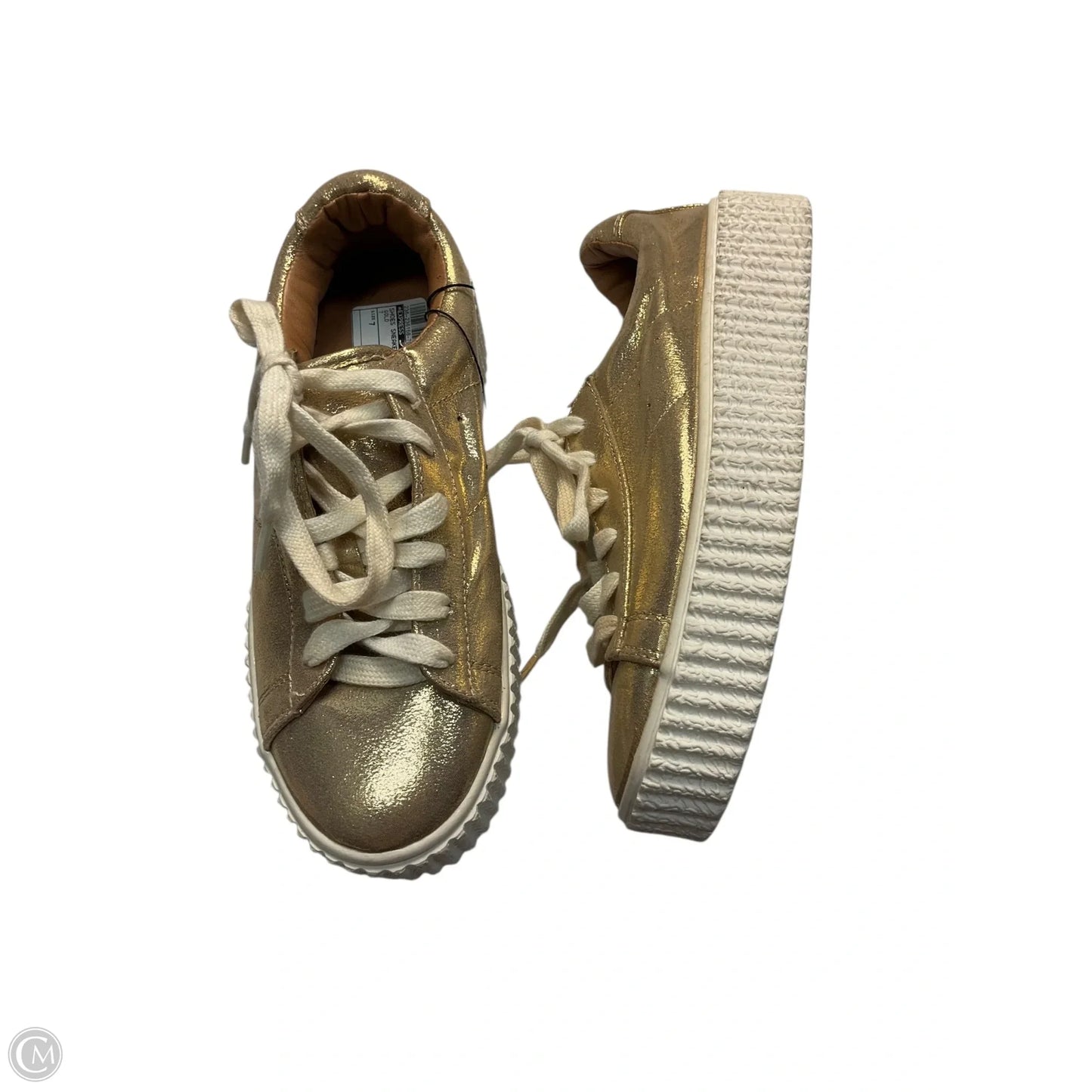 Shoes Sneakers By Express In Gold, Size: 7