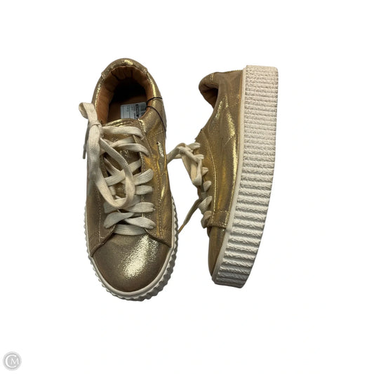 Shoes Sneakers By Express In Gold, Size: 7