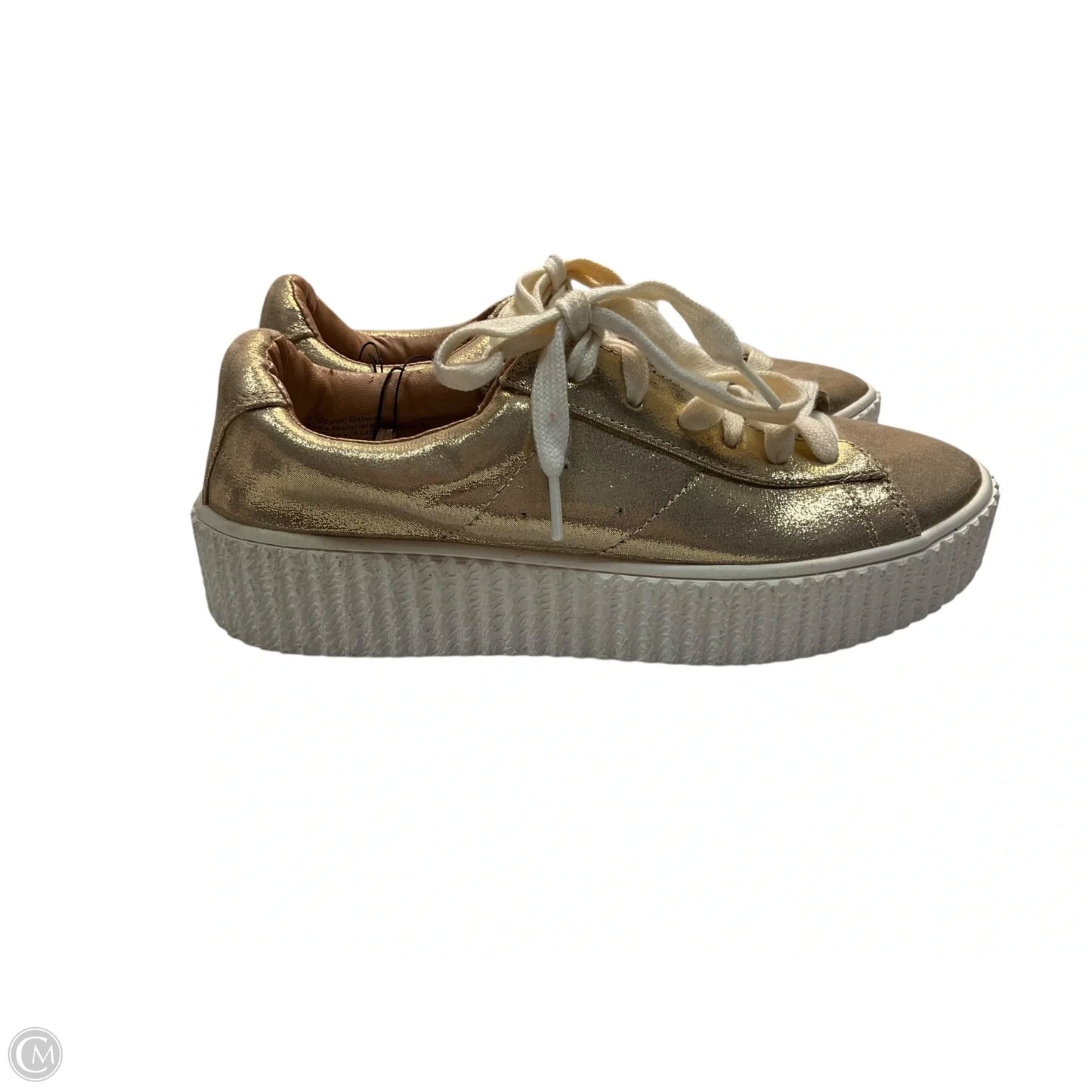 Shoes Sneakers By Express In Gold, Size: 7