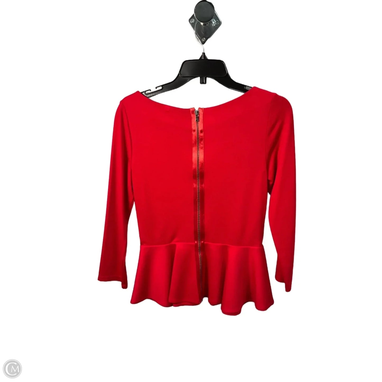 Top Long Sleeve Designer By Alice + Olivia In Red, Size: S