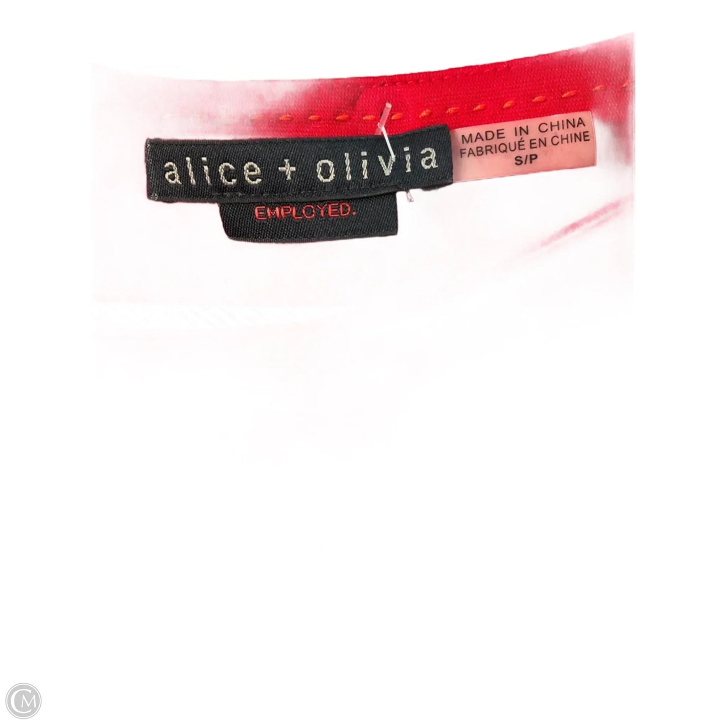 Top Long Sleeve Designer By Alice + Olivia In Red, Size: S