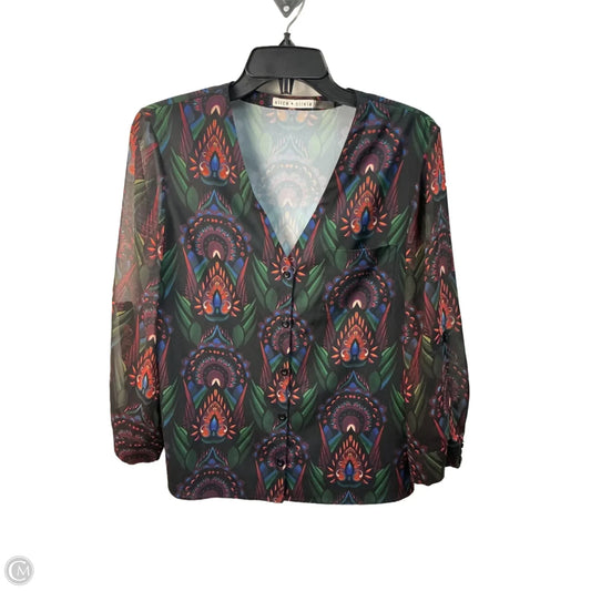 Top Long Sleeve Designer By Alice + Olivia In Purple, Size: Xs