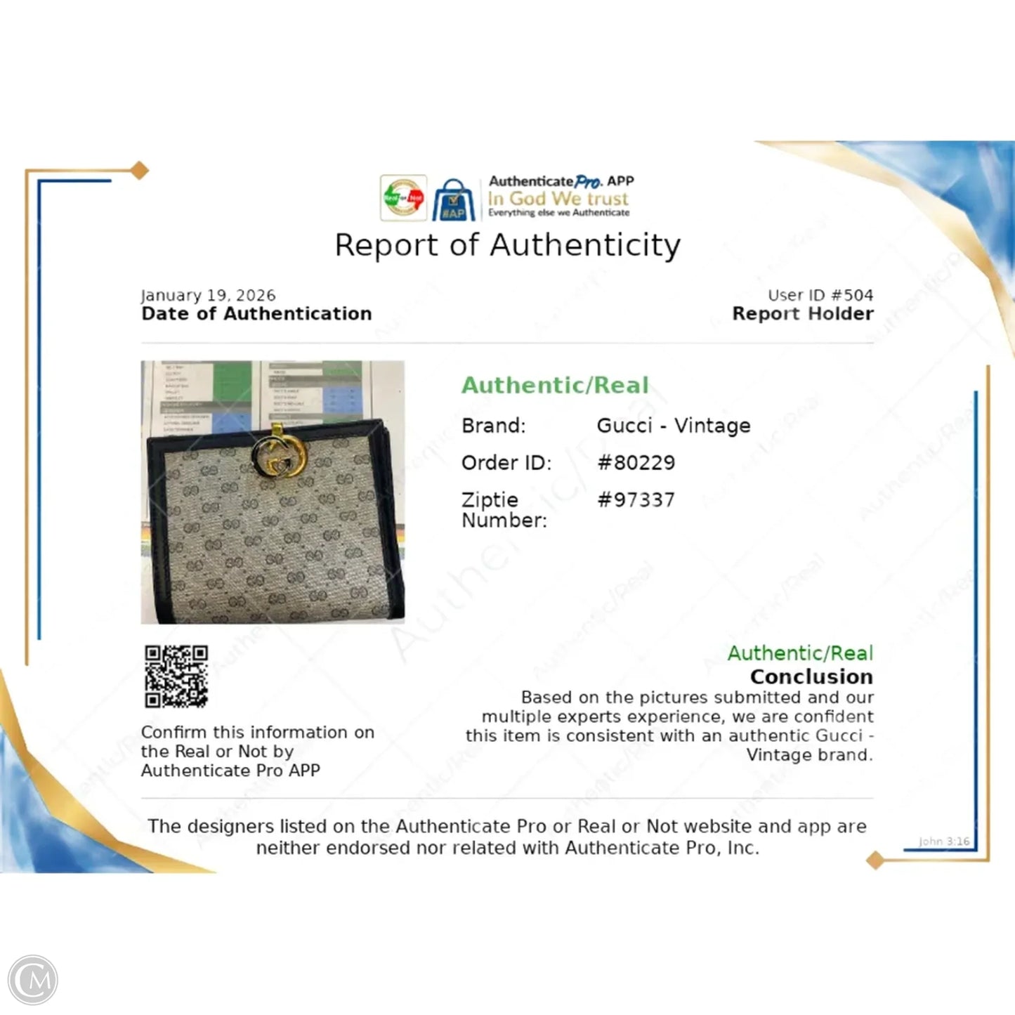 Wallet Luxury Designer By Gucci, Size: Medium