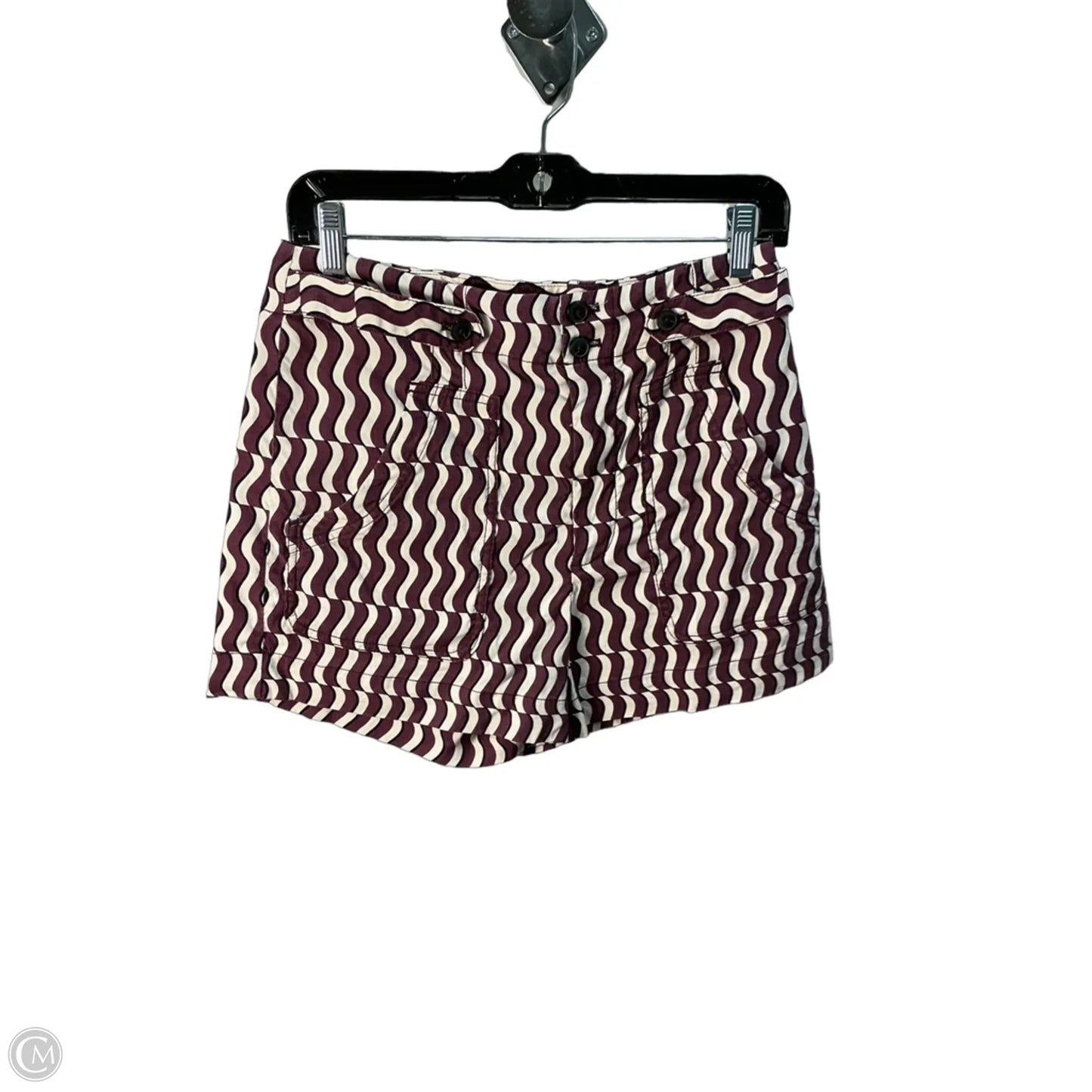 Shorts By Maeve In Purple & White, Size: 4