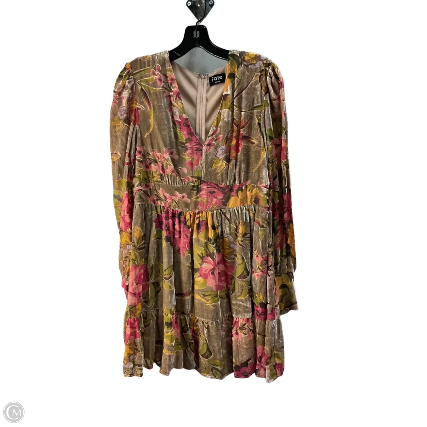 Dress Casual Midi By Fate In Cream, Size: M