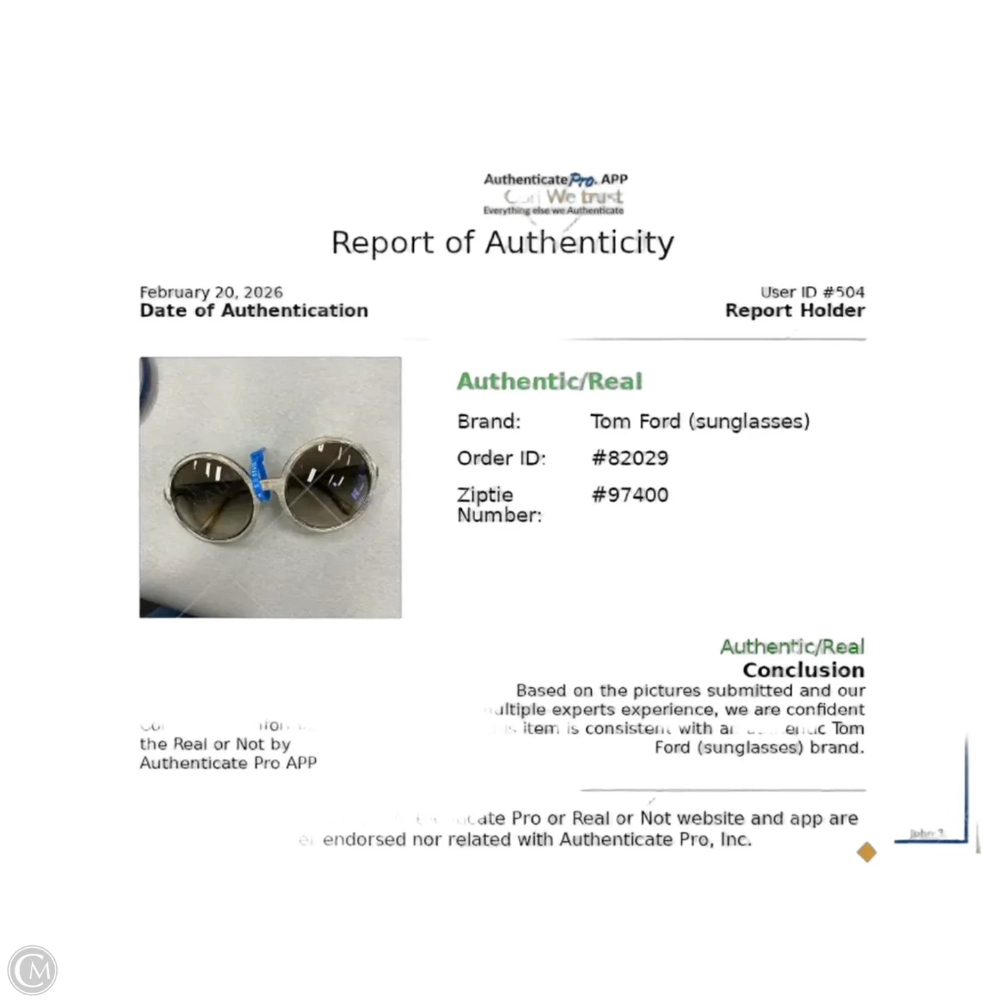 Sunglasses Luxury Designer By Tom Ford