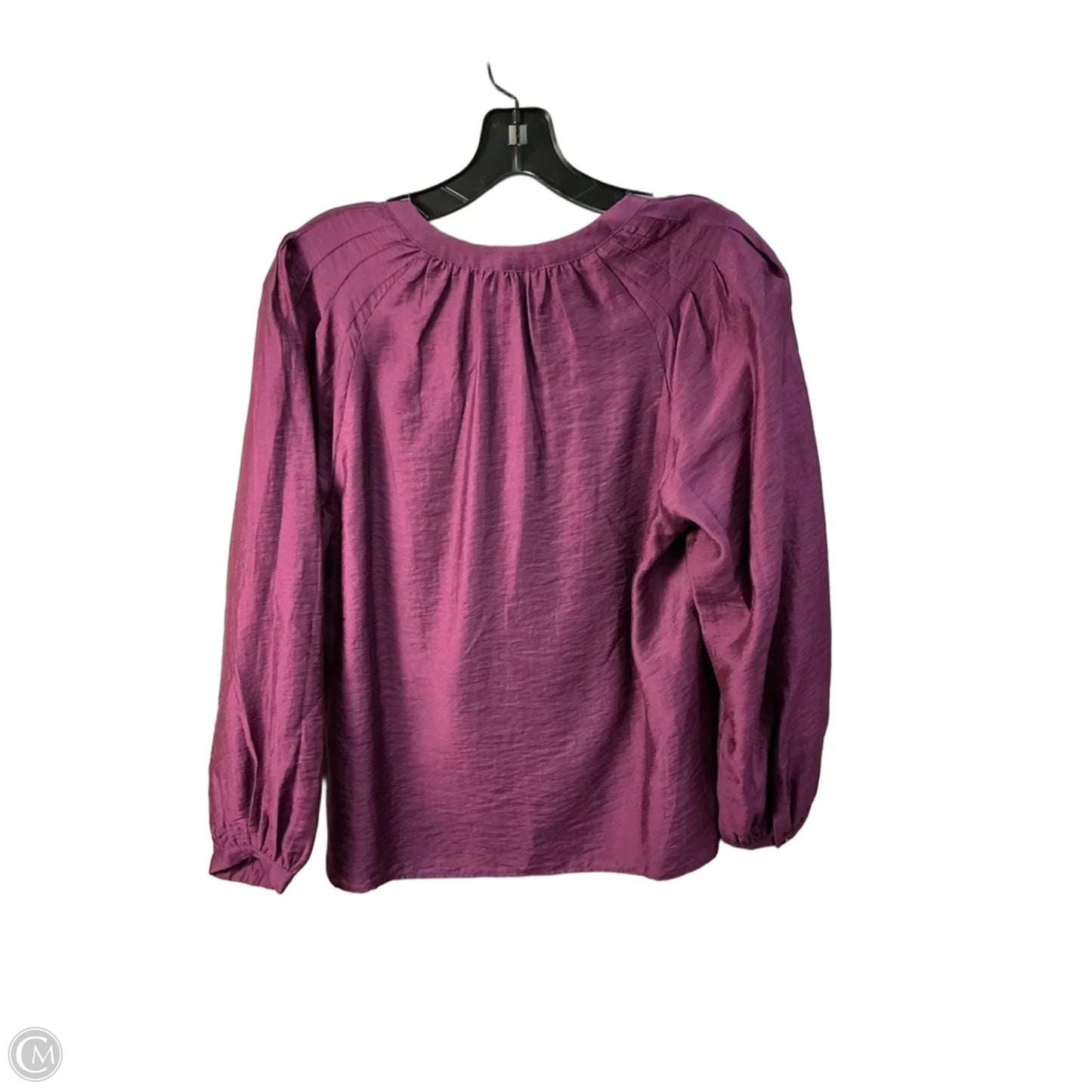 Top Long Sleeve By Current Air In Purple, Size: S