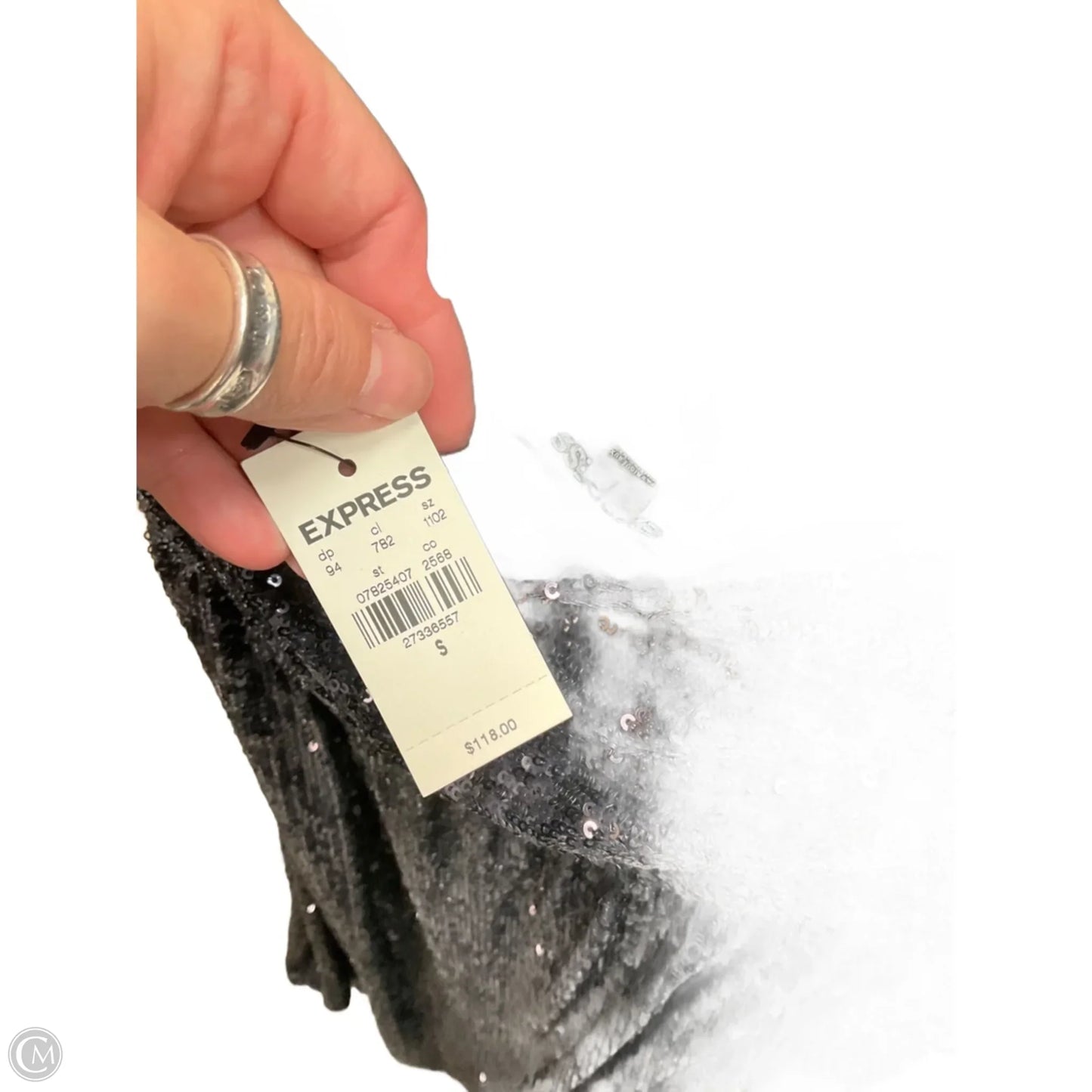 Dress Party Long By Express In Blue, Size: S