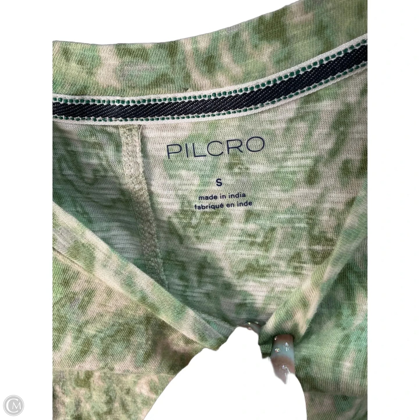 Top Short Sleeve By Pilcro In Green, Size: S