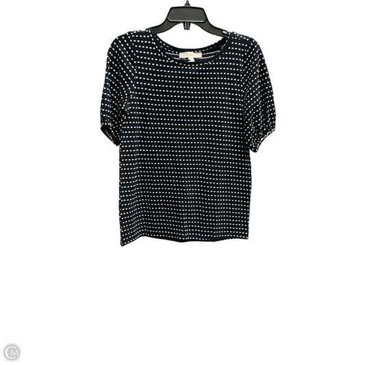 Top Short Sleeve By Loft In Blue, Size: Xs