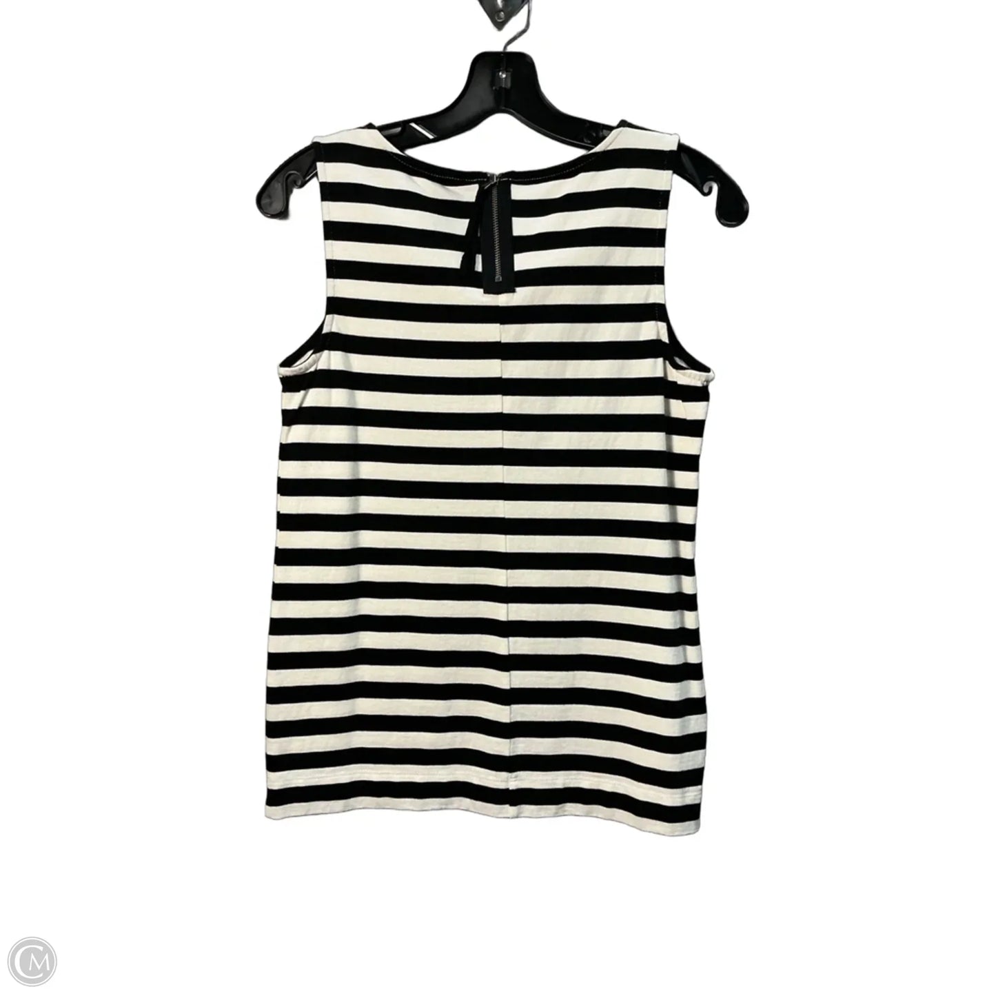 Top Sleeveless By Loft In Striped Pattern, Size: S