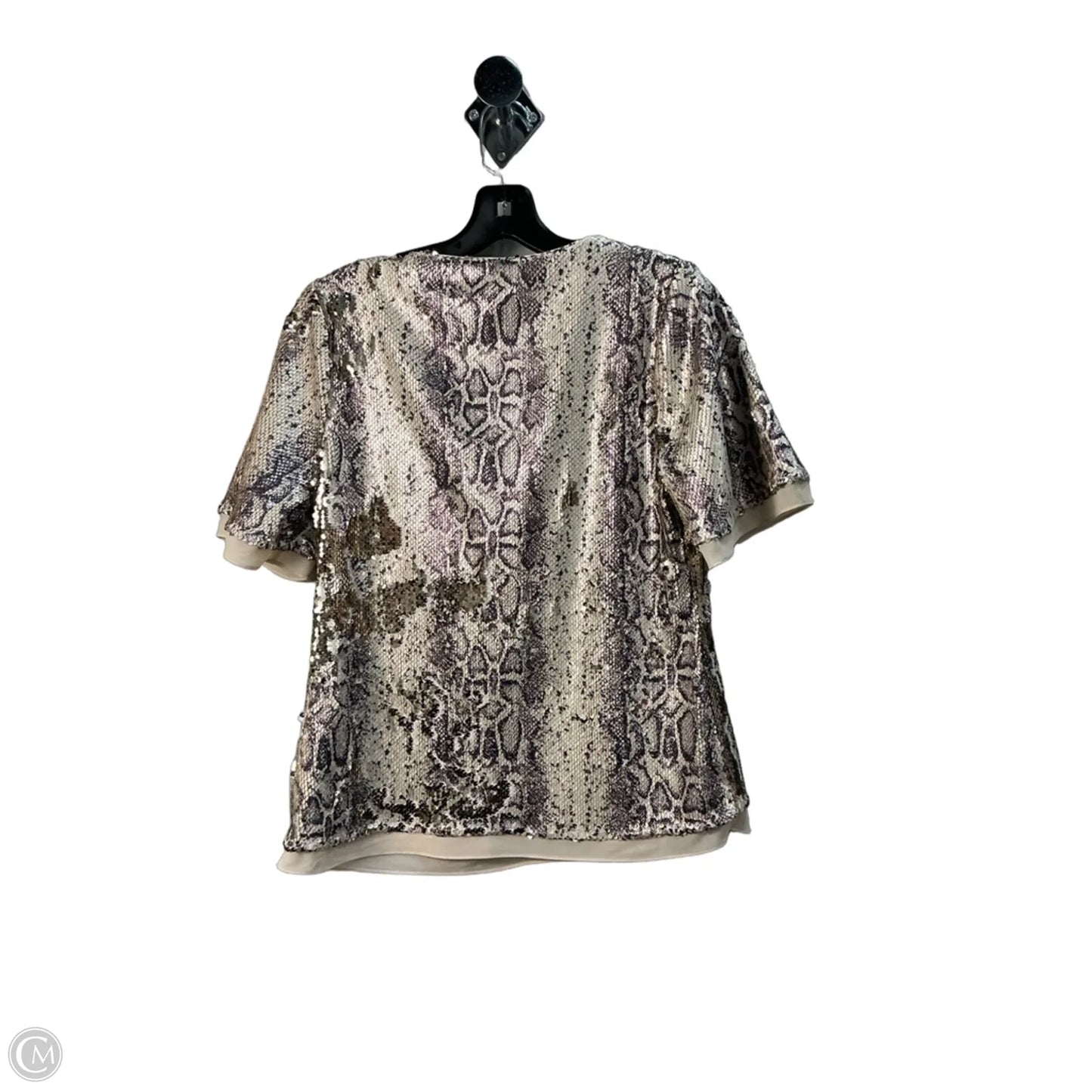 Top Short Sleeve By Clothes Mentor In Animal Print, Size: S