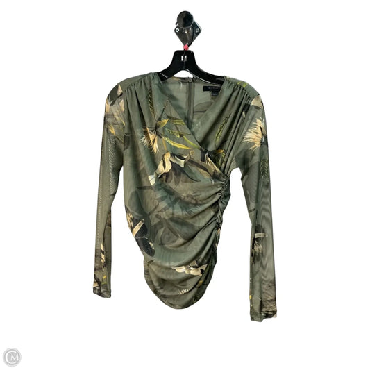 Top Long Sleeve Designer By All Saints In Green, Size: S