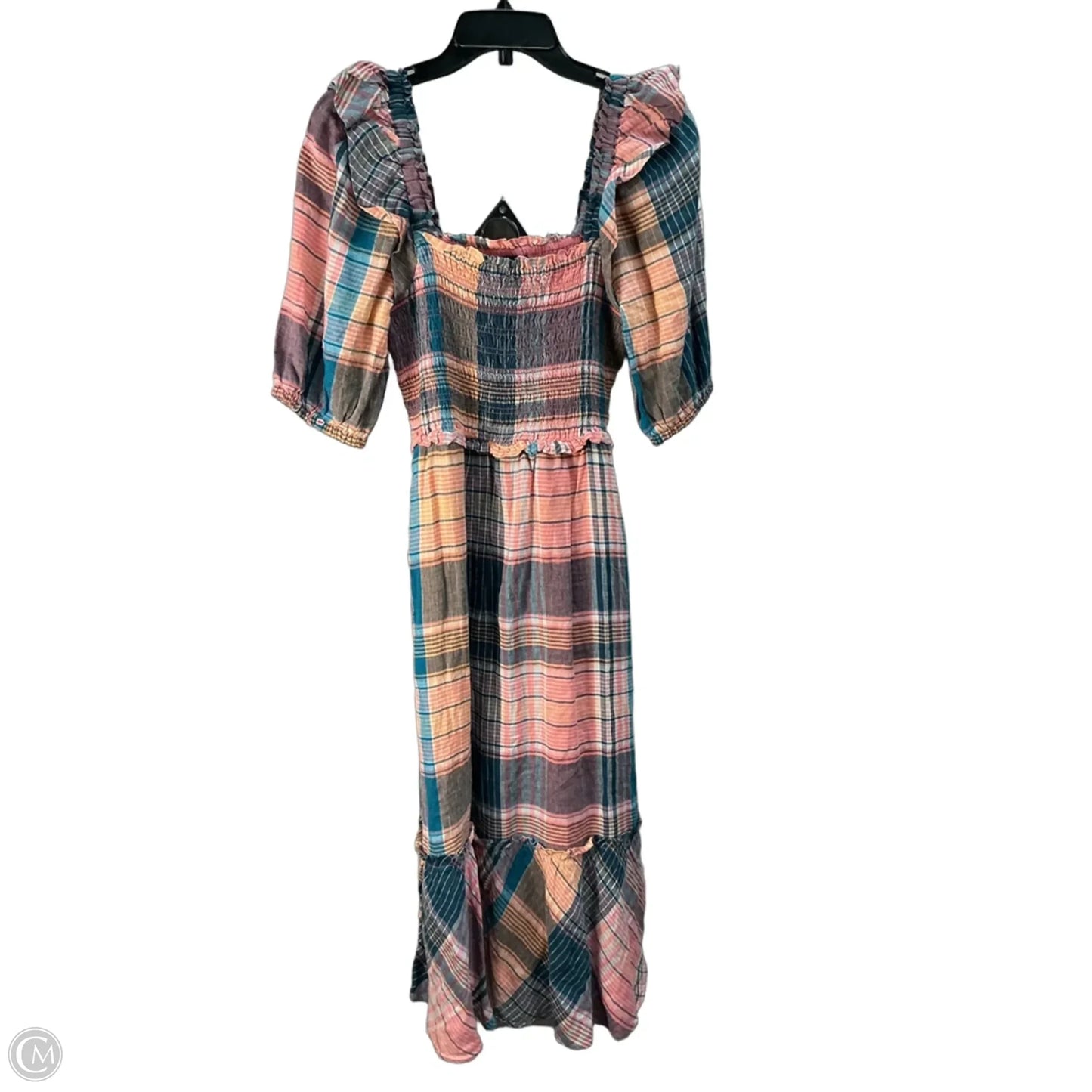 Dress Party Midi By Vineyard Vines In Plaid Pattern, Size: Xs
