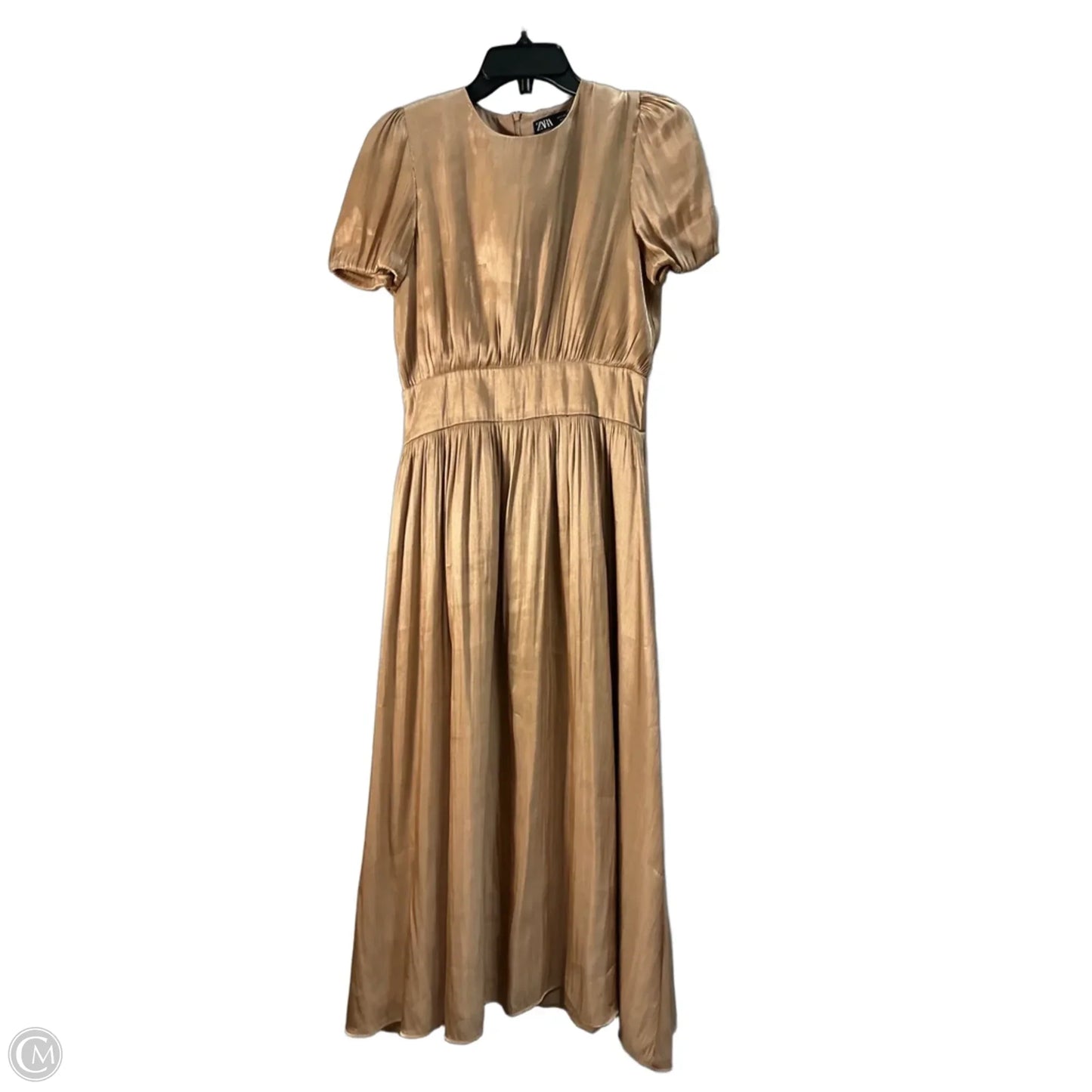 Dress Party Long By Zara In Beige, Size: S