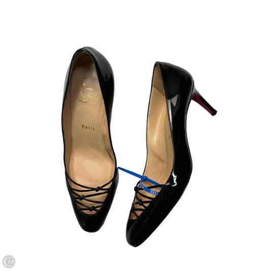 Shoes Luxury Designer By Christian Louboutin In Black, Size: 8.5