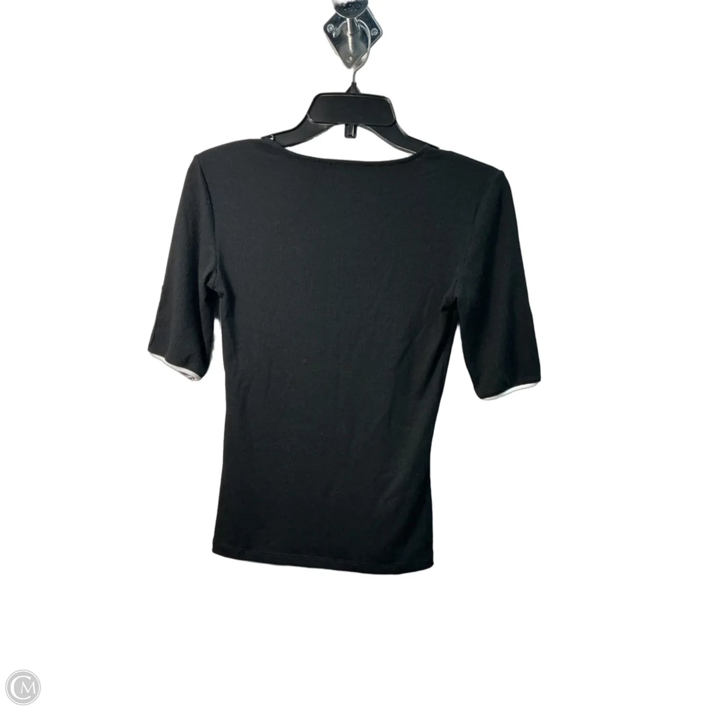 Top Short Sleeve By Zara In Black, Size: S