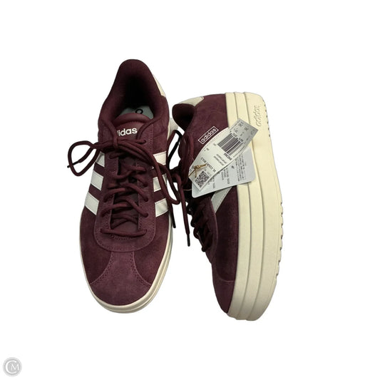 Shoes Sneakers By Adidas In Maroon, Size: 7.5