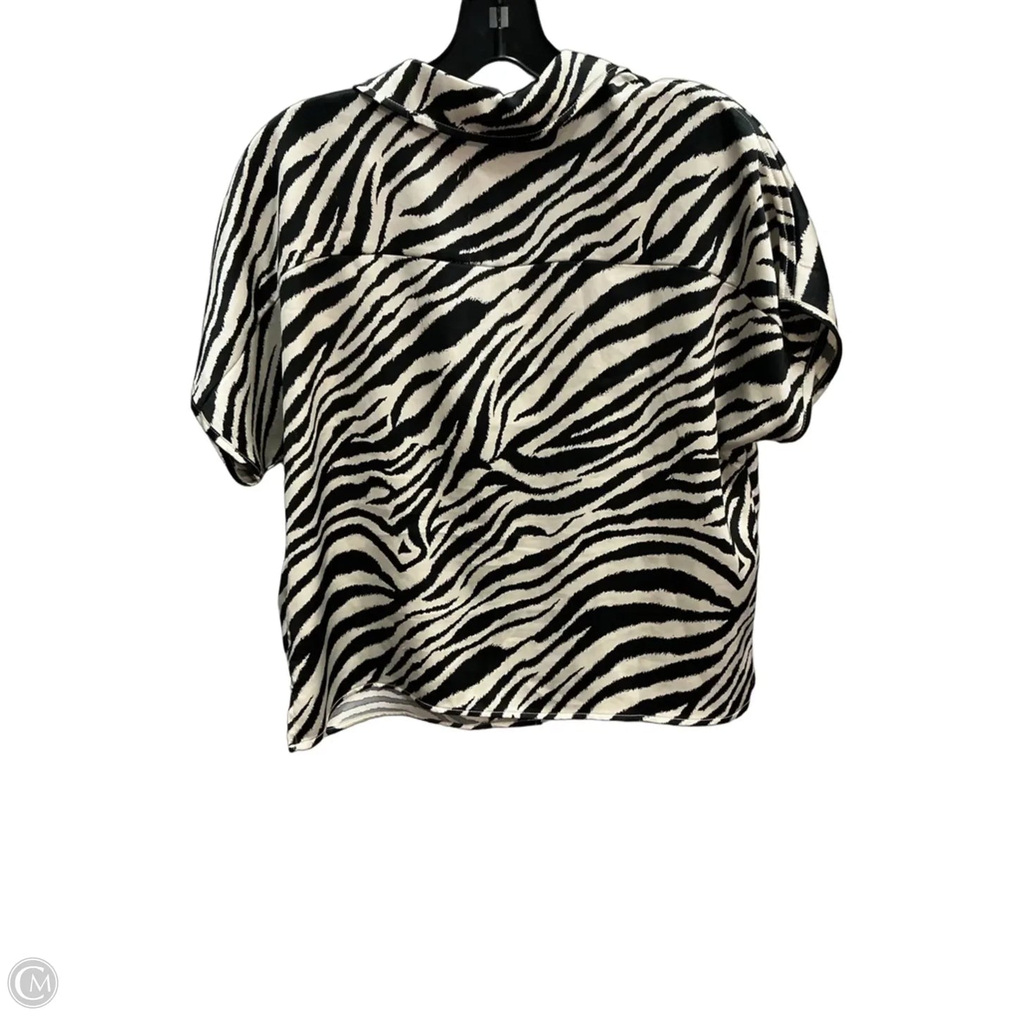 Top Short Sleeve By Rachel Zoe In Animal Print, Size: L