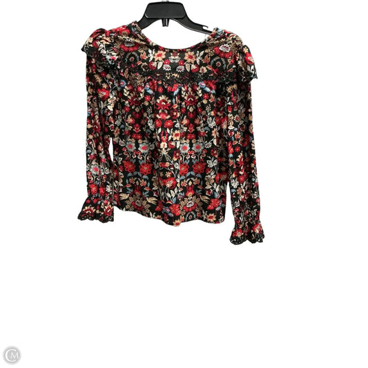 Top Long Sleeve By Loft In Multi-colored, Size: Xxs
