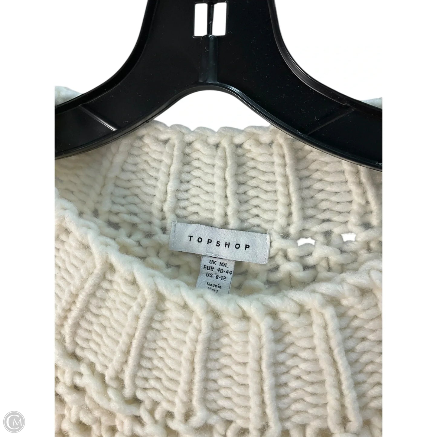 Sweater By Top Shop In Cream, Size: M