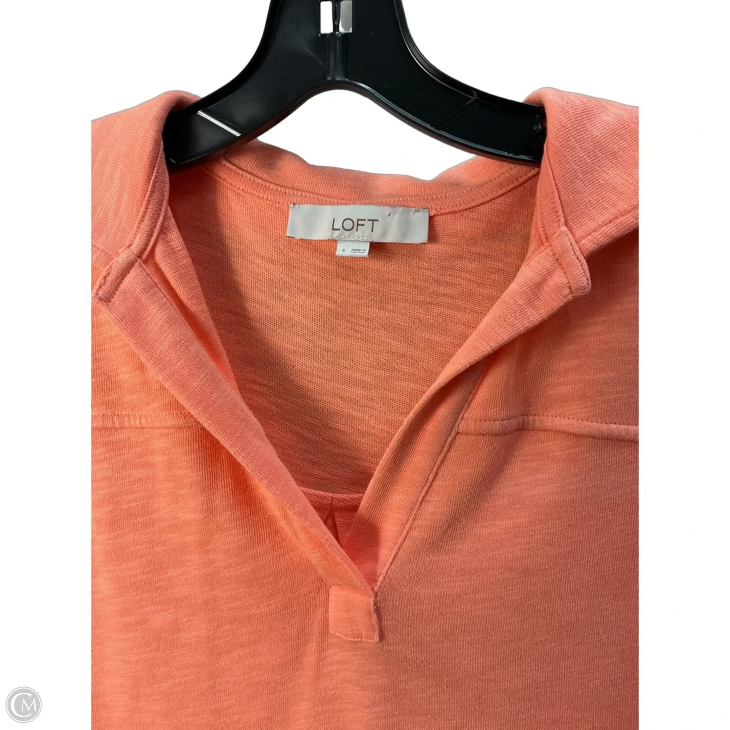 Top Sleeveless By Loft In Orange, Size: S