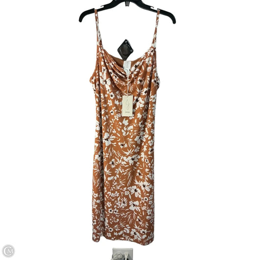 Dress Casual Maxi By Joie In Bronze, Size: L