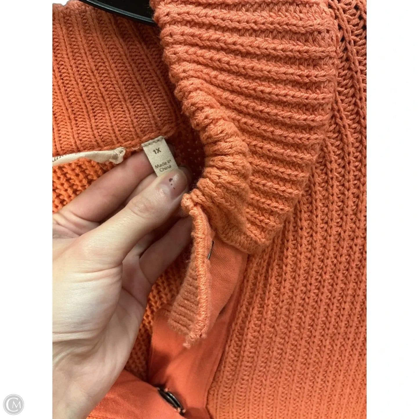 Sweater By Soft Surroundings In Orange, Size: 16