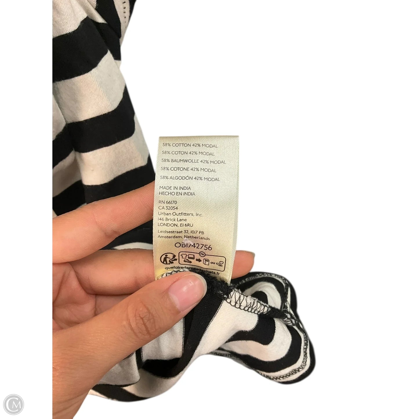 Top Sleeveless By Maeve In Striped Pattern, Size: Xl