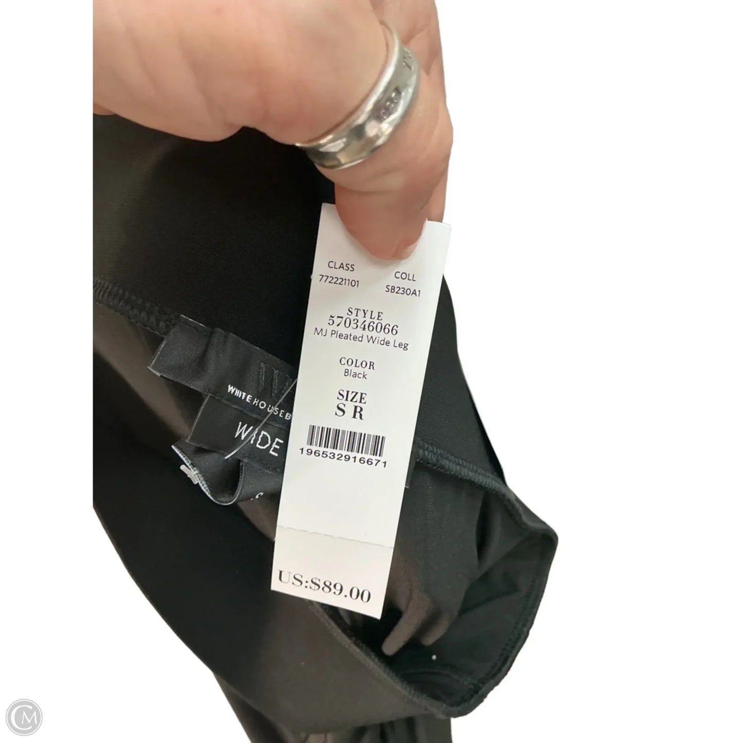 Pants Wide Leg By White House Black Market In Black, Size: S