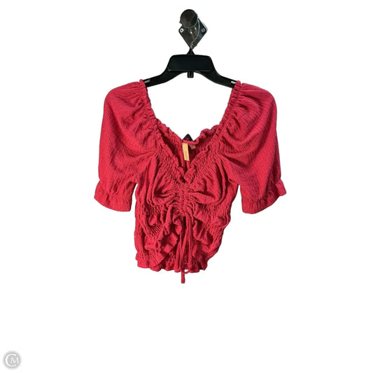 Top Short Sleeve By Pilcro In Pink, Size: Xs
