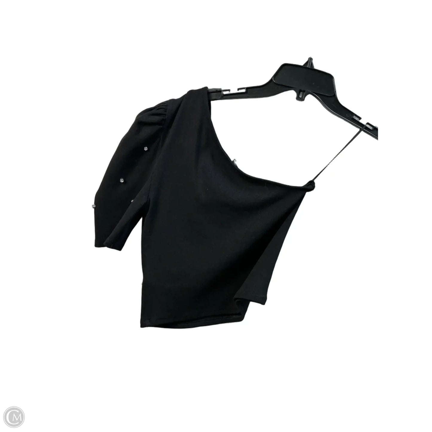 Top Short Sleeve By Express In Black, Size: S