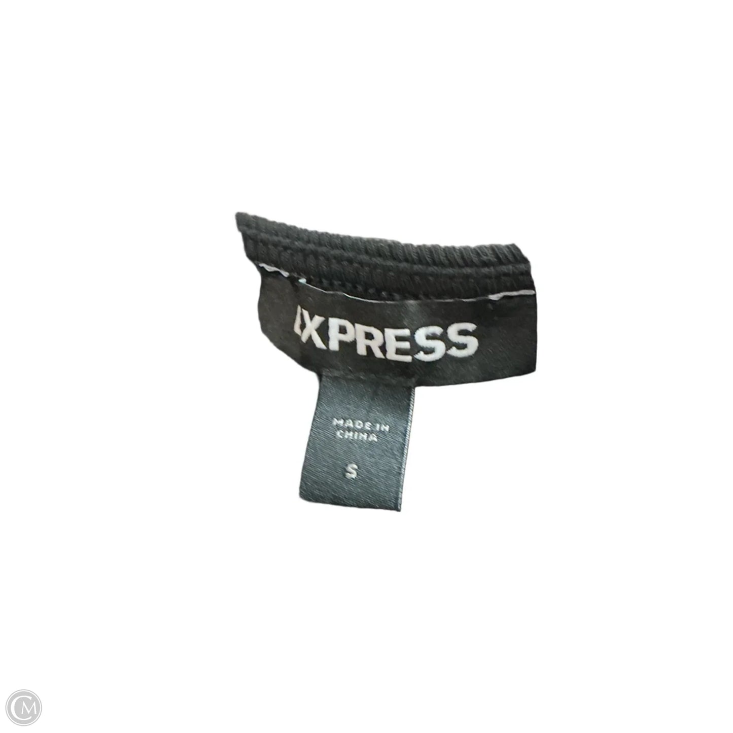 Top Short Sleeve By Express In Black, Size: S