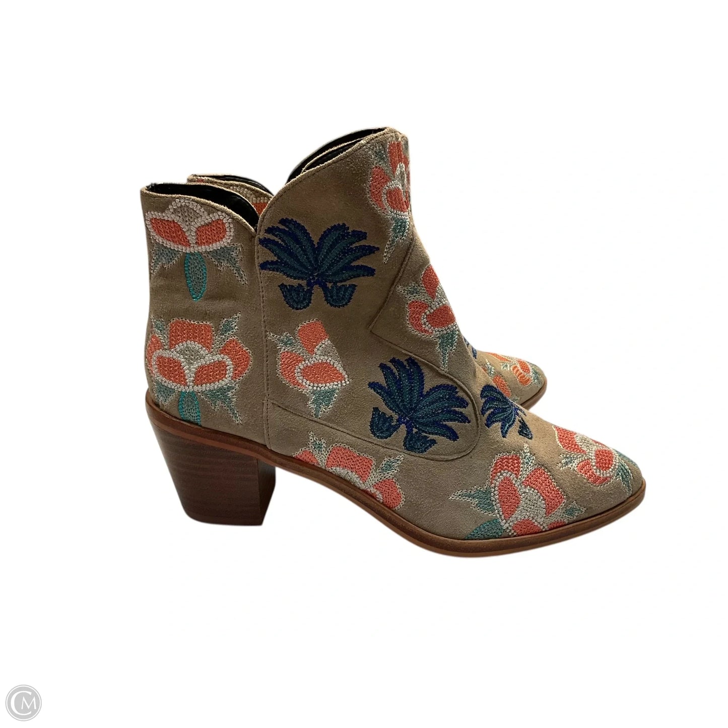 Boots Designer By Rebecca Minkoff In Taupe, Size: 9