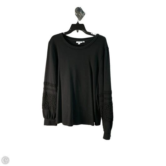 Top Long Sleeve By Chicos In Black, Size: 18