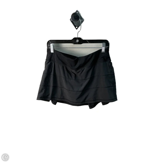 Athletic Skirt By Lululemon In Black, Size: 8