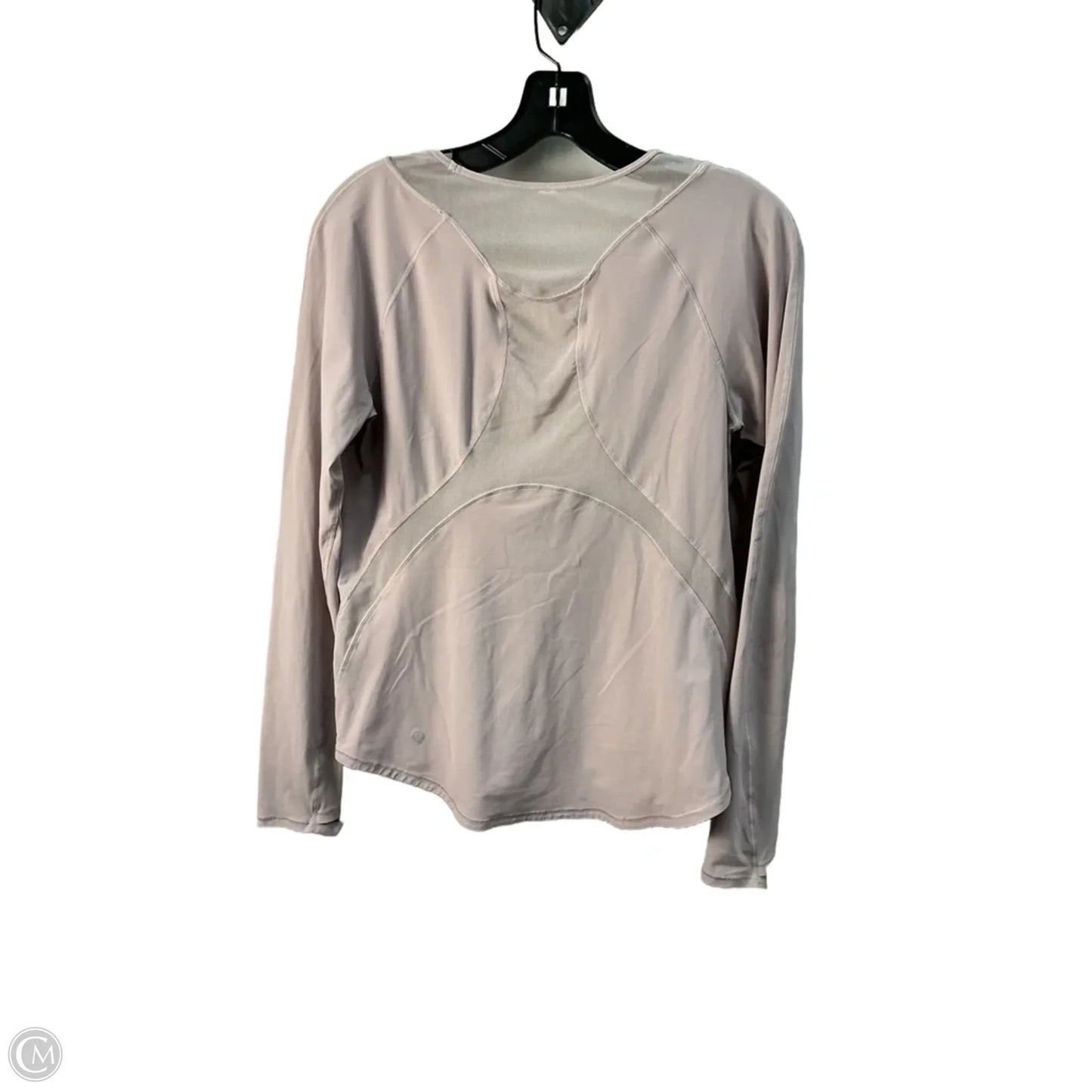 Athletic Top Long Sleeve Collar By Lululemon In Purple, Size: M