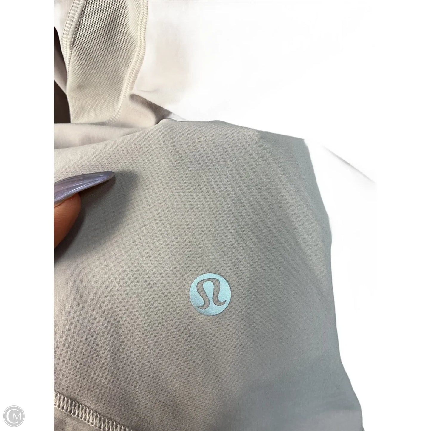 Athletic Top Long Sleeve Collar By Lululemon In Purple, Size: M