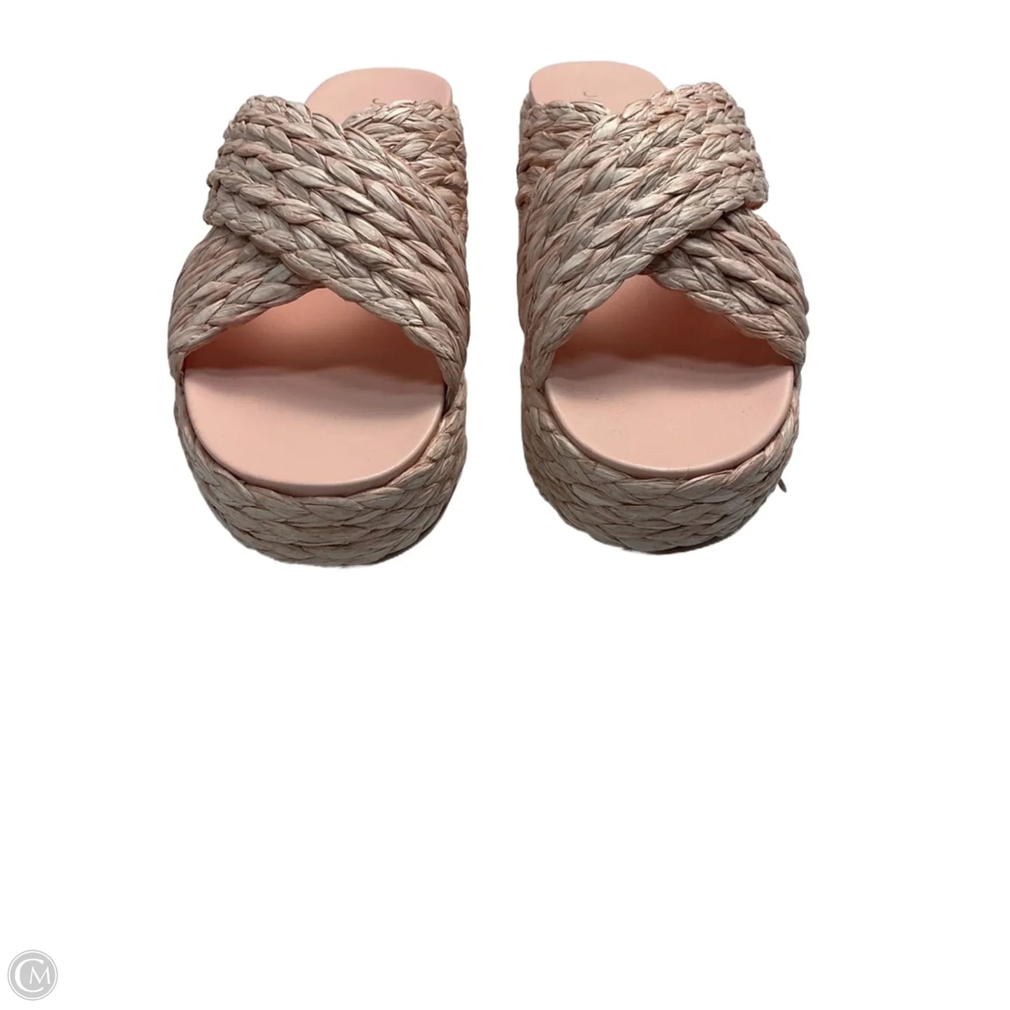 Sandals Heels Platform By J Slides In Pink, Size: 9