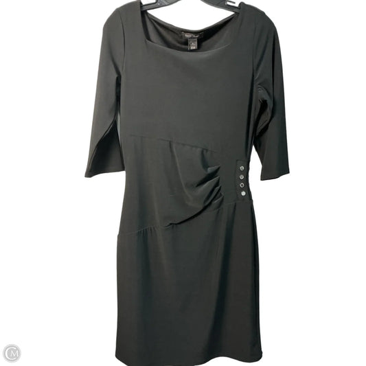 Dress Casual Midi By White House Black Market In Black, Size: S
