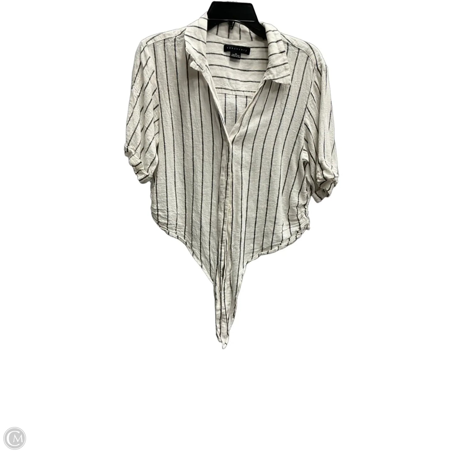 Top Short Sleeve By Sanctuary In Striped Pattern, Size: M