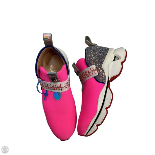 Shoes Luxury Designer By Christian Louboutin In Pink, Size: 9.5