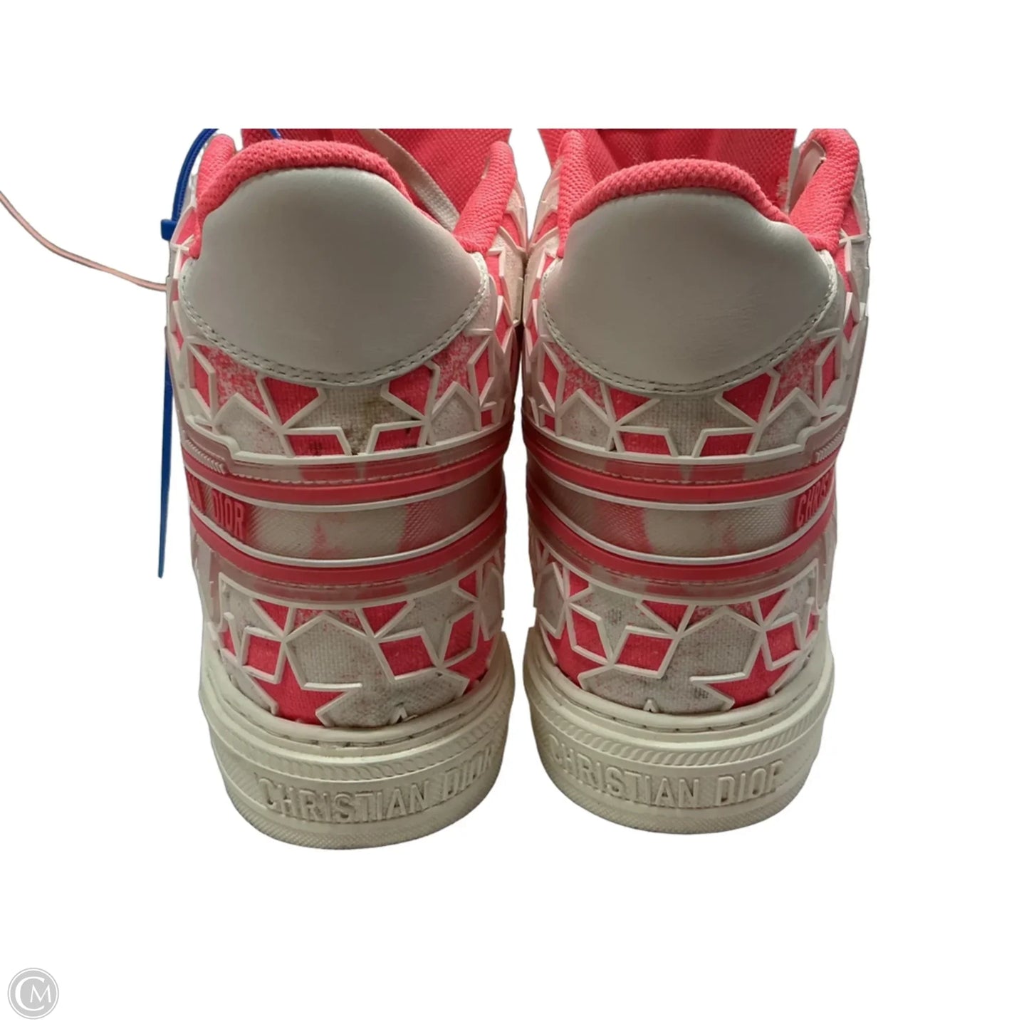Shoes Luxury Designer By Dior In Pink & White, Size: 9.5