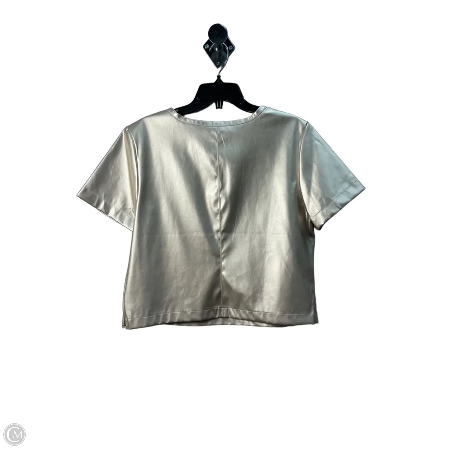 Top Short Sleeve By Porridge In Gold, Size: L