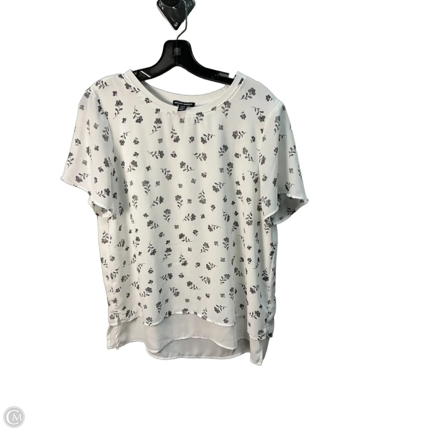 Top Short Sleeve By Hilary Radley In White, Size: M