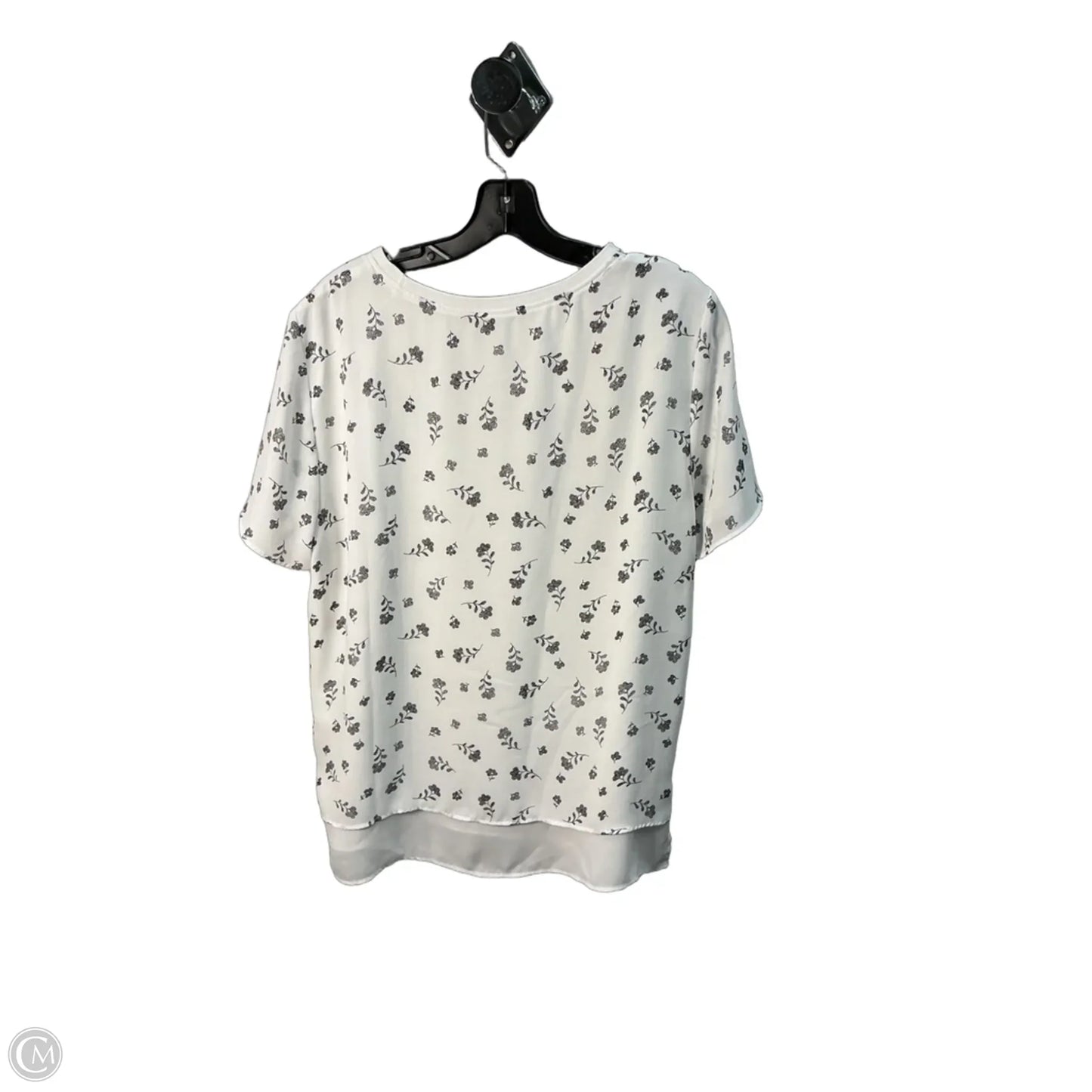 Top Short Sleeve By Hilary Radley In White, Size: M